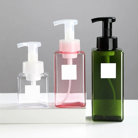 Frasco Dispensador de Sabonete Líquido Portátil com Válvula Espuma".