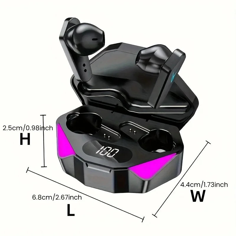 Fone de Ouvido Gamer Sem Fio X15 - Bluetooth e LED